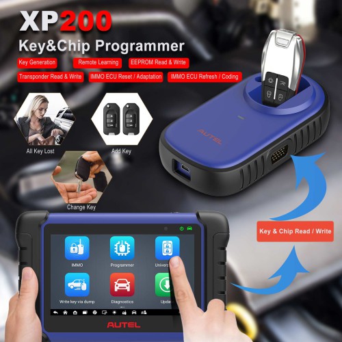 2024 Autel MaxiIM IM508S Professional IMMO&Key Fob Programming Tool with XP200 Programmer Full Bidirectional Scan Tool with 38+ Service Functions