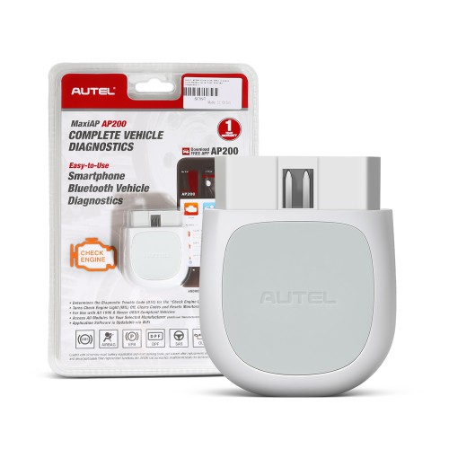 (Hotseller) Autel MaxiAP AP200 OBD2 Scanner Bluetooth Wireless OBDII Auto Diagnostic Tool 19 Reset Functions, AutoVIN,Check Engine Light Code Reader