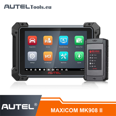 2024 Autel MaxiCOM MK908 II Full Bidirectional Diagnostic Tool Advanced ECU Coding/Adaption,AutoScan 2.0,36+ Service Function Support BT506/MV108S